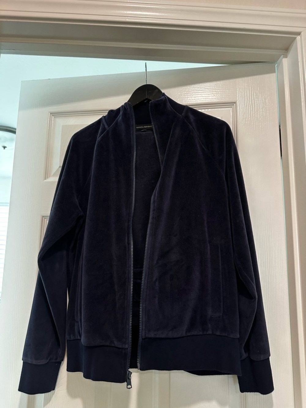 Velvet Full-Zip Jacket/Pants - Navy